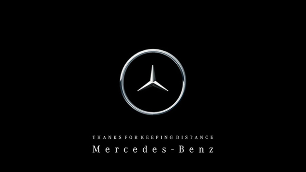 Mercedes-Benz新logo？原來是宣傳保持社交距離