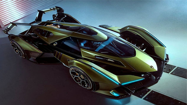 藍寶堅尼真的做出「閃電霹靂車」！Lambo V12 Vision GT帥到爆
